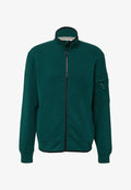 s.Oliver Zip-up sweatshirt - tannengrün