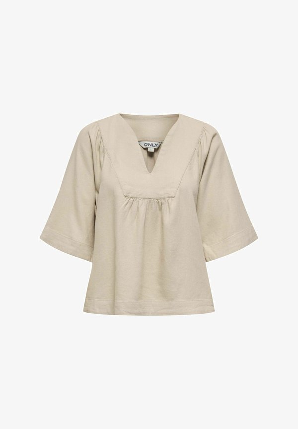 ONLY ONLCARO Linen - Tunic - oxford tan
