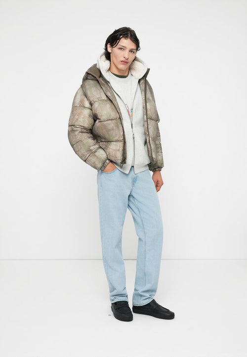 Abercrombie & Fitch AIRCLOUD HOODED PUFFER CAMO