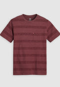 Levi's® CLASSIC POCKET TEE - Print T-shirt - kabir/oxblood