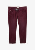 TOM TAILOR TTTAPERED RELAXED - Trousers - bordeaux red
