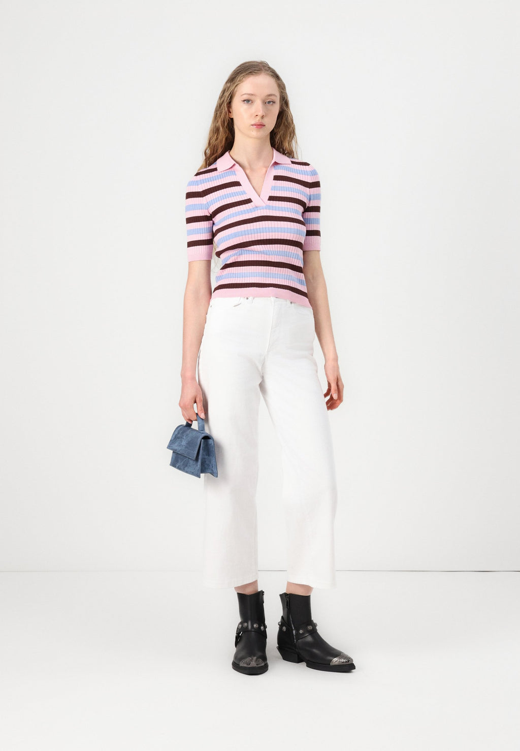 Wide-fit ONLANN-MADISON High waist Cropped Fit Media 2