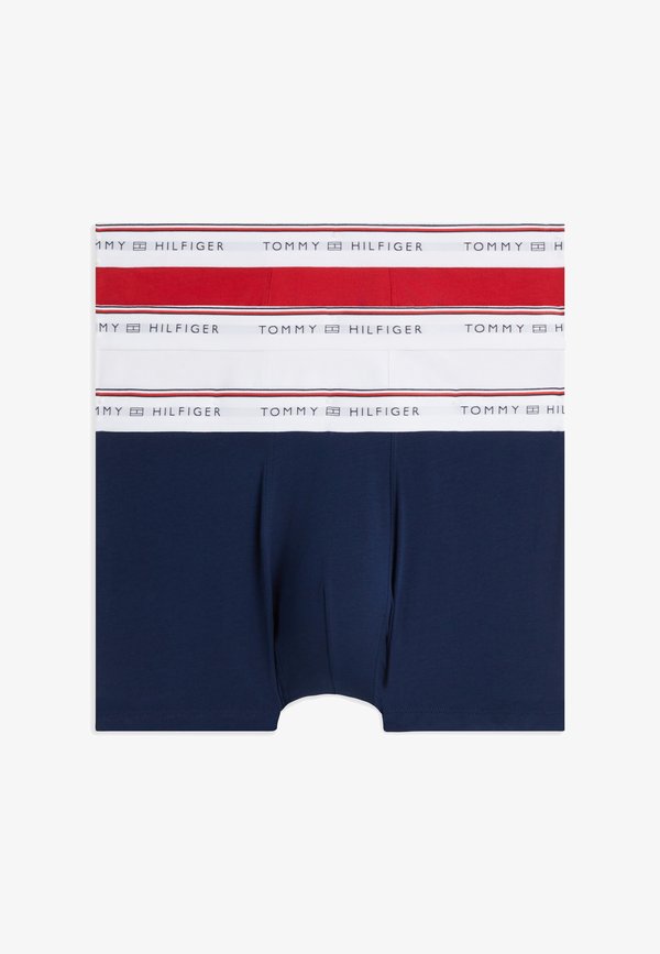 Tommy Hilfiger 3 PACK - Trunks - med red/white/carbon navy