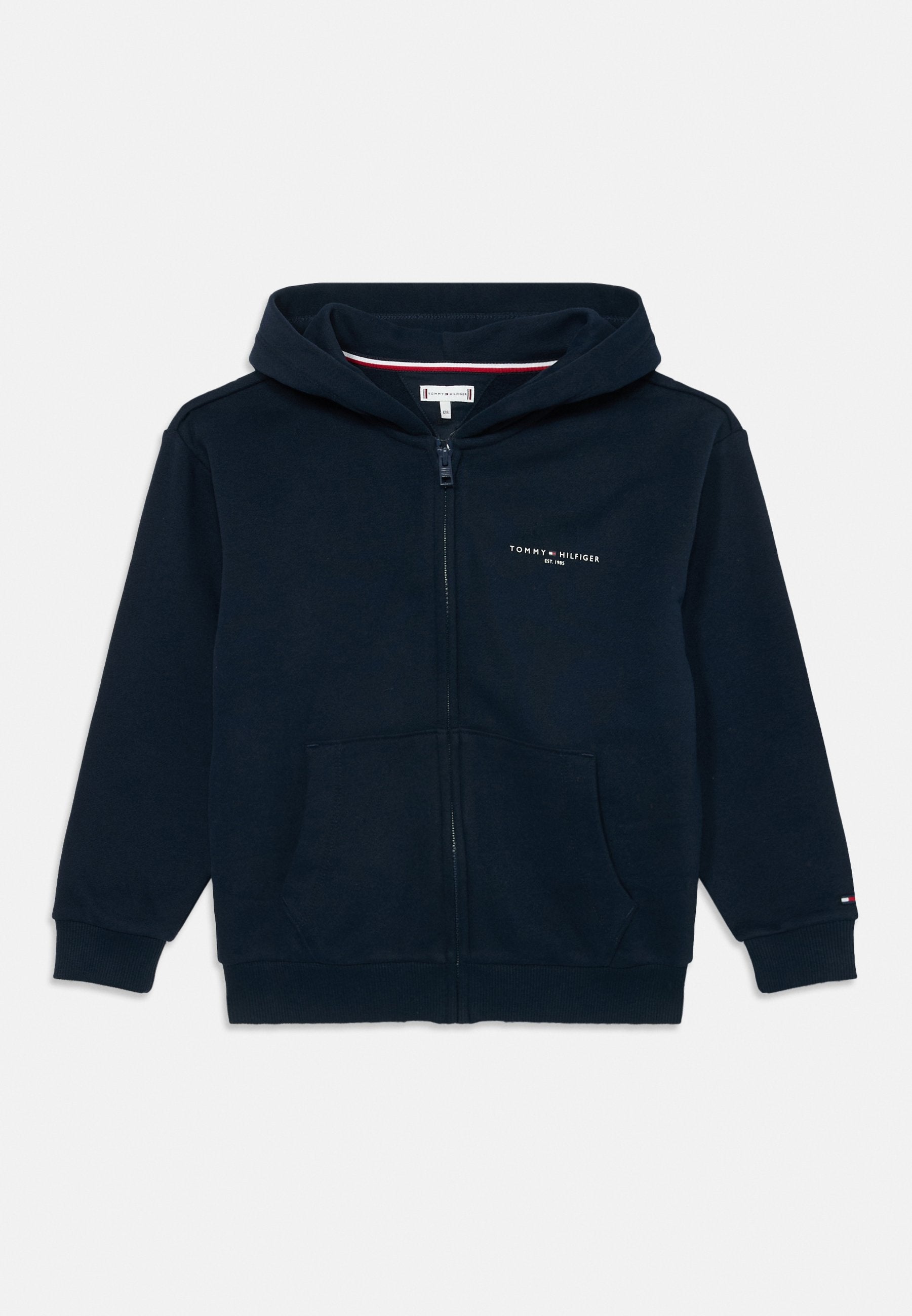 LOGO BRUSHED FLEECE ZIP-THRU HOODY Media 1