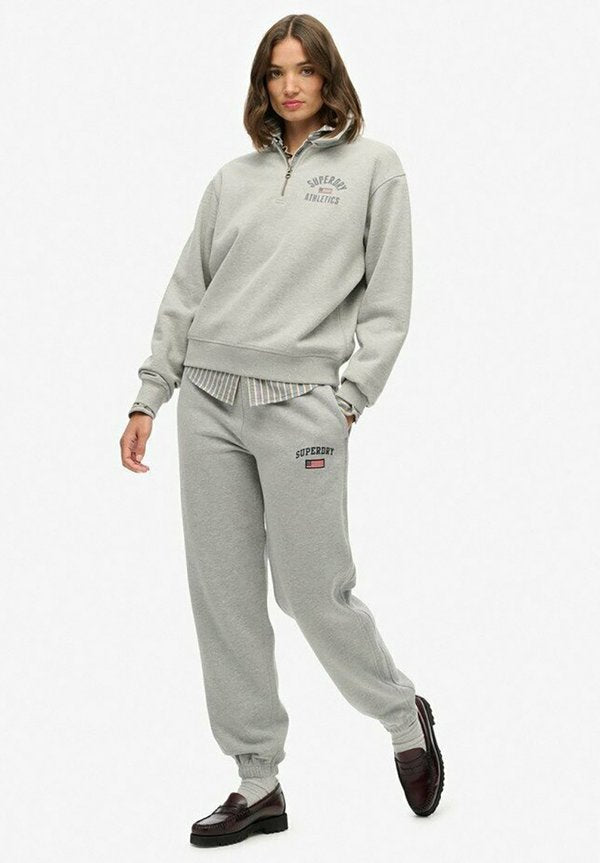 Superdry & Co ATHLETIC ESSENTIAL JOGGERS - Tracksuit bottoms - grey marl