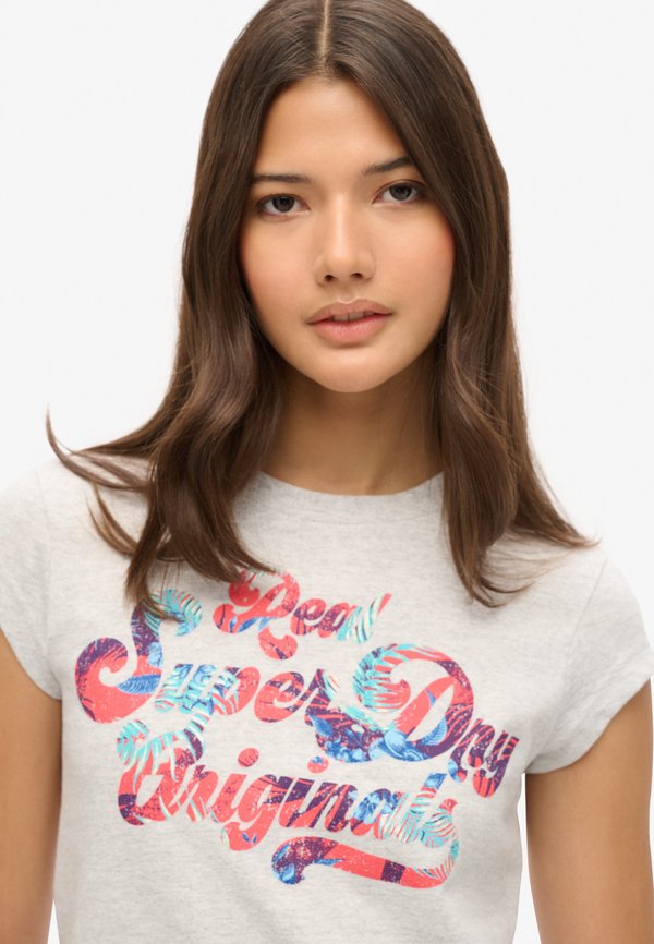Superdry & Co FLORAL SCRIPTED SLEEVE