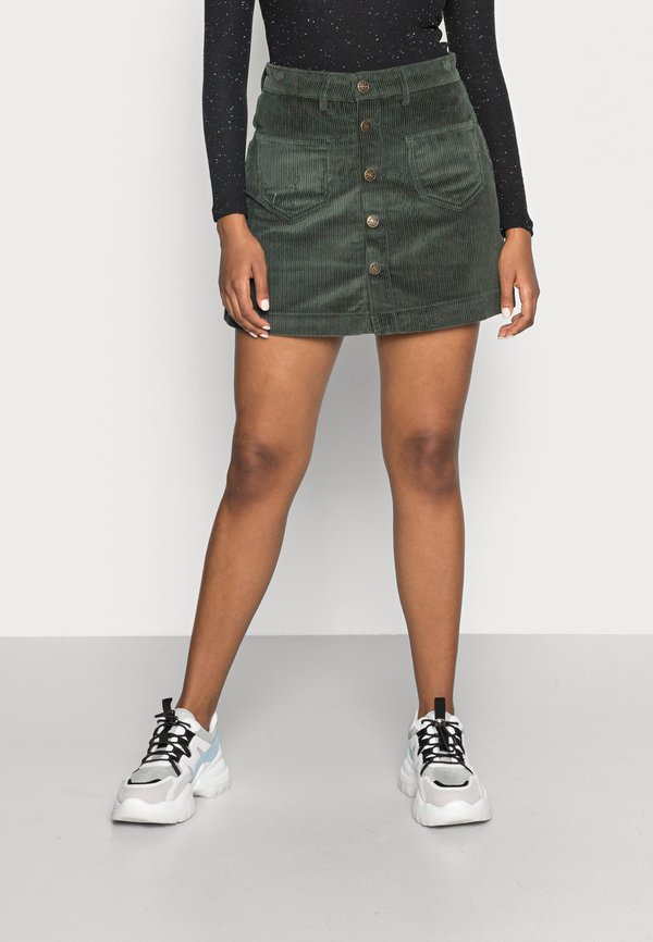 ONLY ONLAMAZING GLOBAL - Mini skirt - green gables