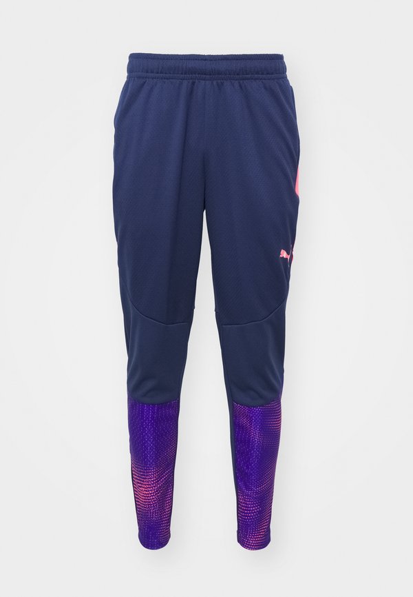 Puma INDIVIDUALFINAL TRAINING PANTS - Tracksuit bottoms - club navy/dark amethyst