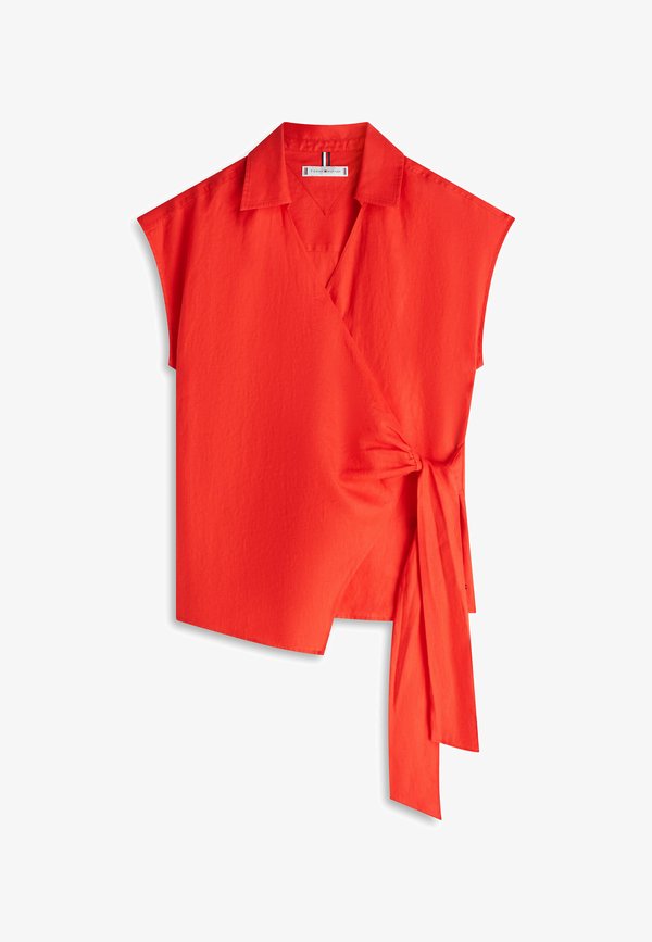 Tommy Hilfiger PURE WRAP KNOT  - Blouse - fireworks
