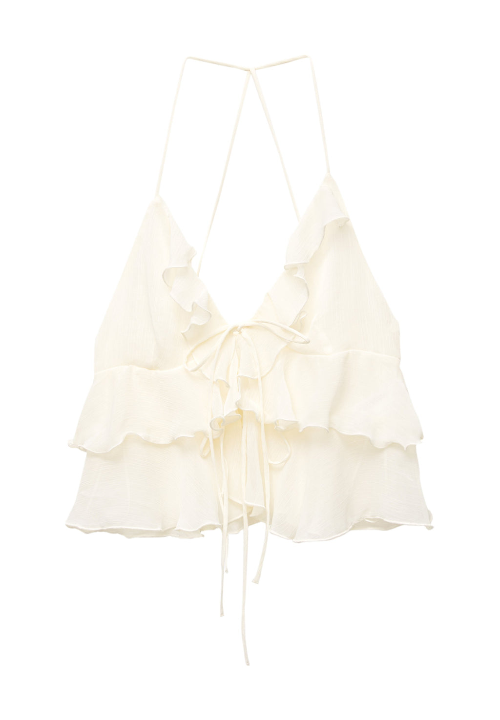 PULL&BEAR RUFFLED STRAPPY