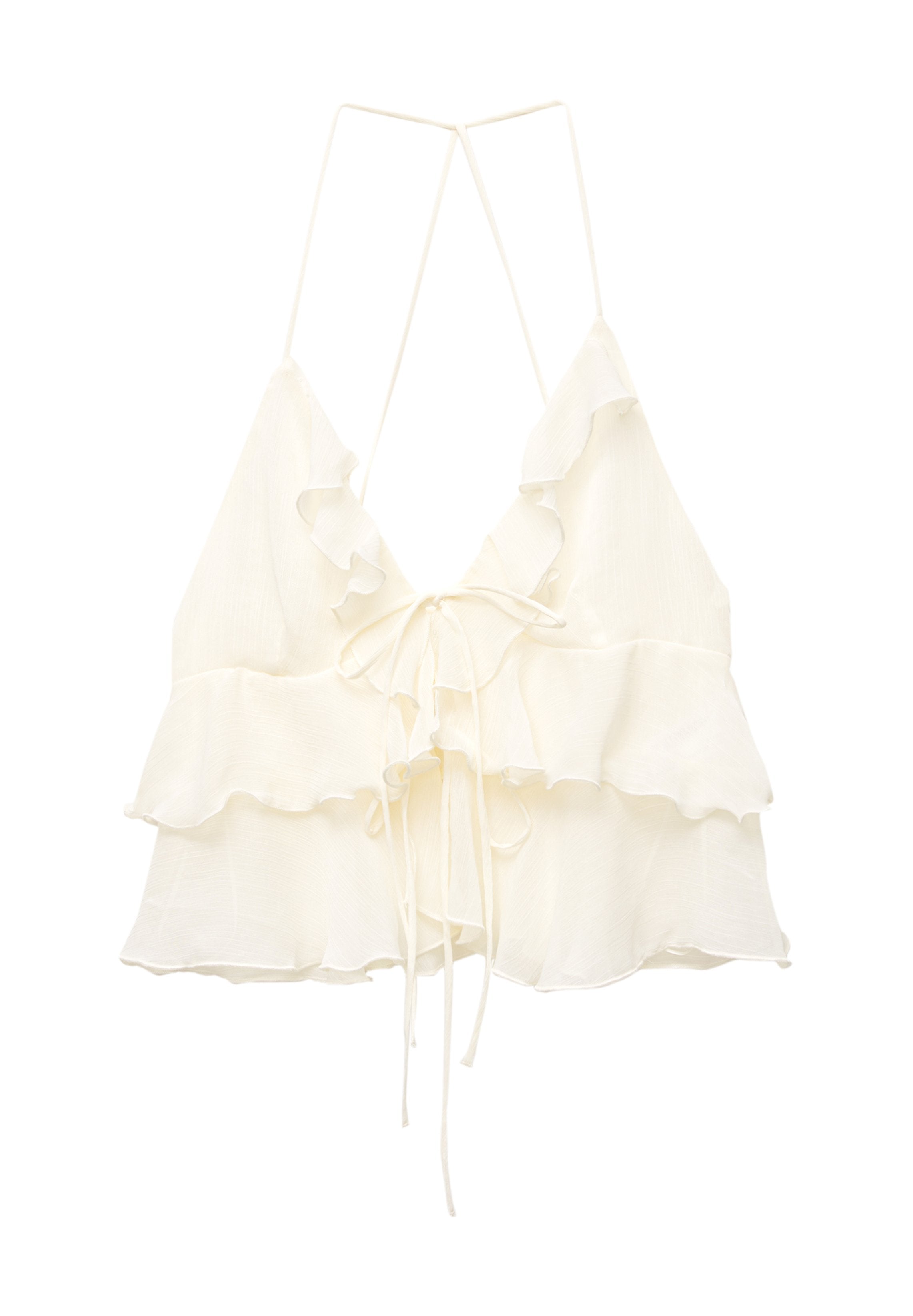 PULL&BEAR RUFFLED STRAPPY