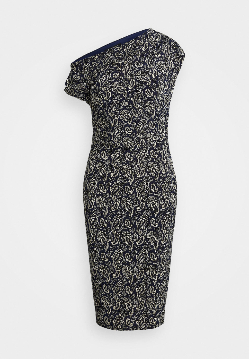 Lauren Ralph Lauren PAISLEY JERSEY OFF THE SHOULDER DRESS