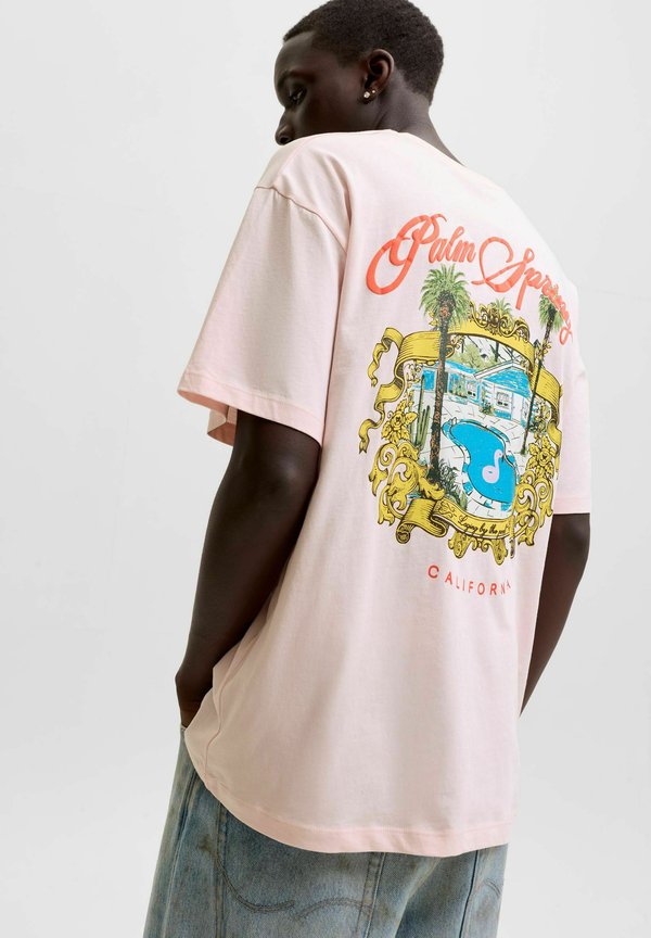 Jack & Jones T- - Print T-shirt - chalk pink