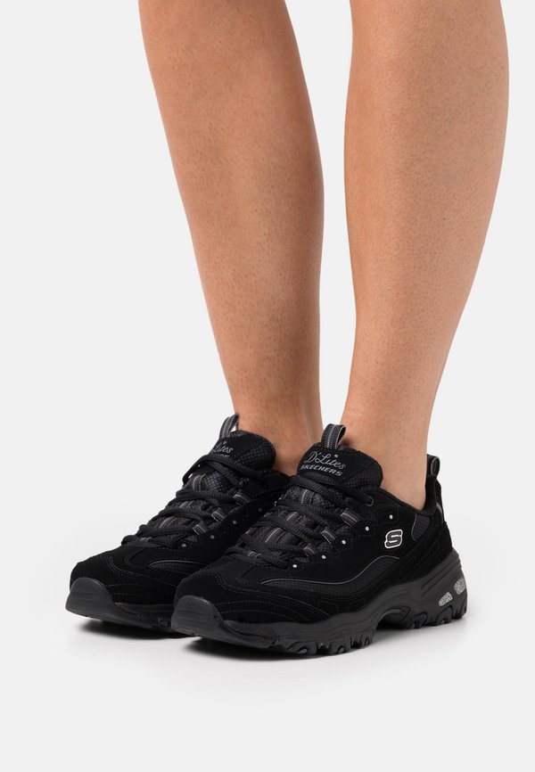 Skechers D'LITES WIDE FIT - Trainers - black