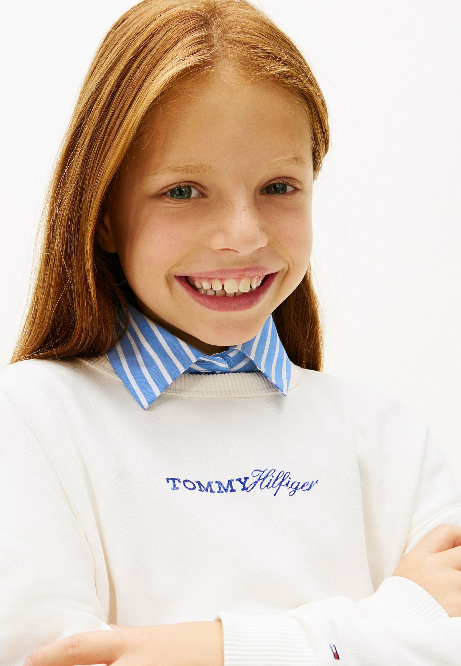 GLITTER LOGO RELAXED TERRY SWEATSHIRT Media 5