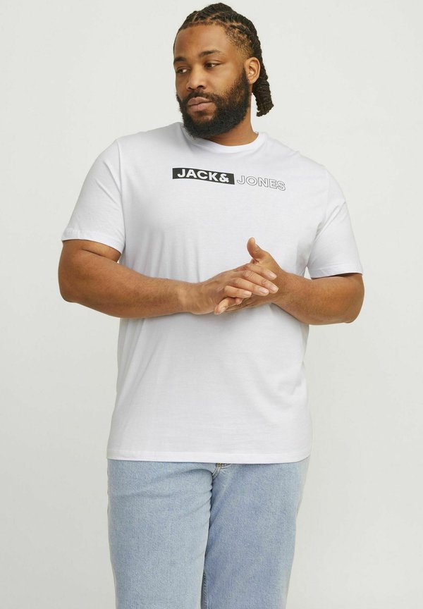 Jack & Jones Plus Size Logo - Print T-shirt - white