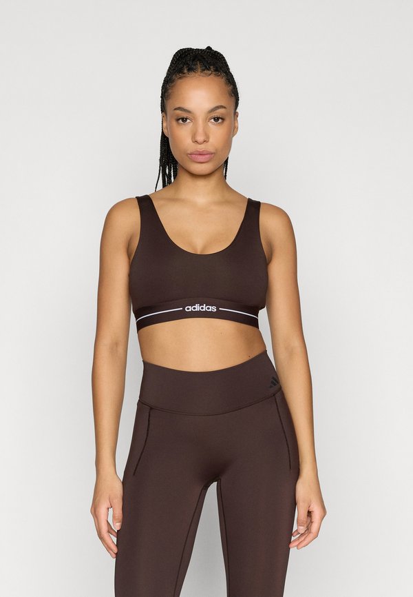 adidas Performance HYPERGLAM LIGHT SUPPORT BRA - Light support sports bra - aurora coffee
