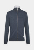 TOM TAILOR WITH CUTLINE - Zip-up sweatshirt - sky captain blue