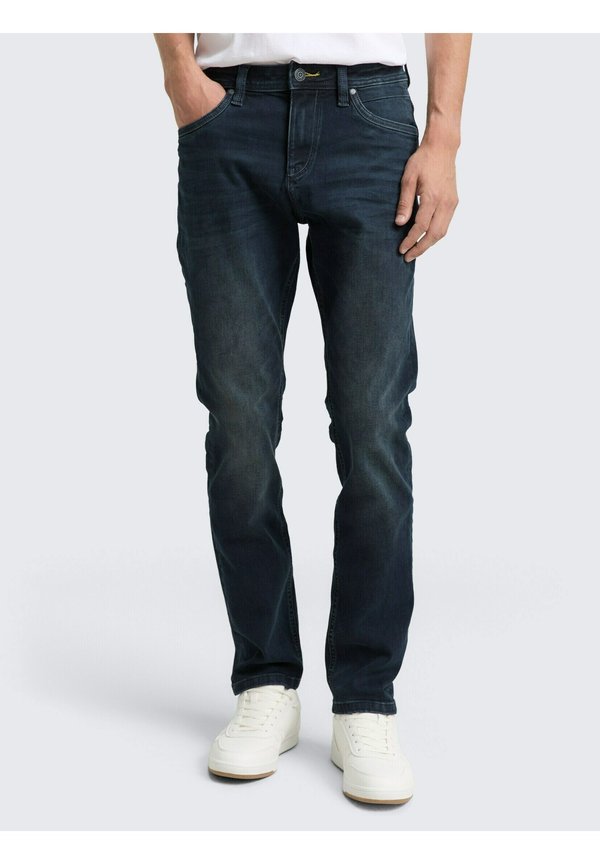 TOM TAILOR TTJOSH REGULAR SLIM FIT - Slim fit jeans - blue black denim