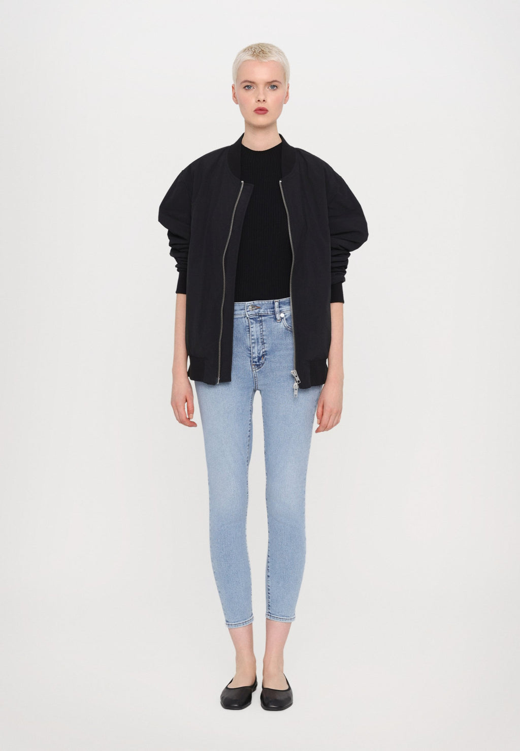 FRAME LE HIGH SKINNY CROP
