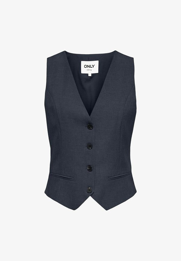 ONLY ONLLINDA S/L MEL FIT WAISTCOAT TLR NOOS - Waistcoat - night sky