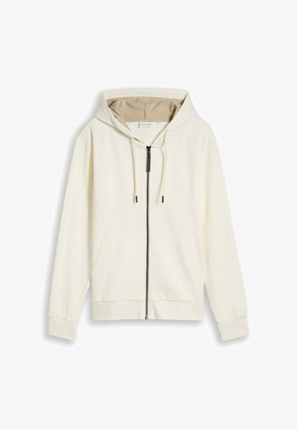 TOM TAILOR TOM TAILOR JACKE KAPUZENSWEATJACKE - Zip-up sweatshirt - cloud off white