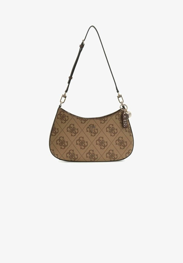 Guess Handbag - latte logo   brown