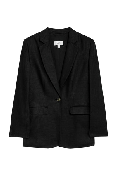 Marks & Spencer LINEN RICH SINGLE BREASTED