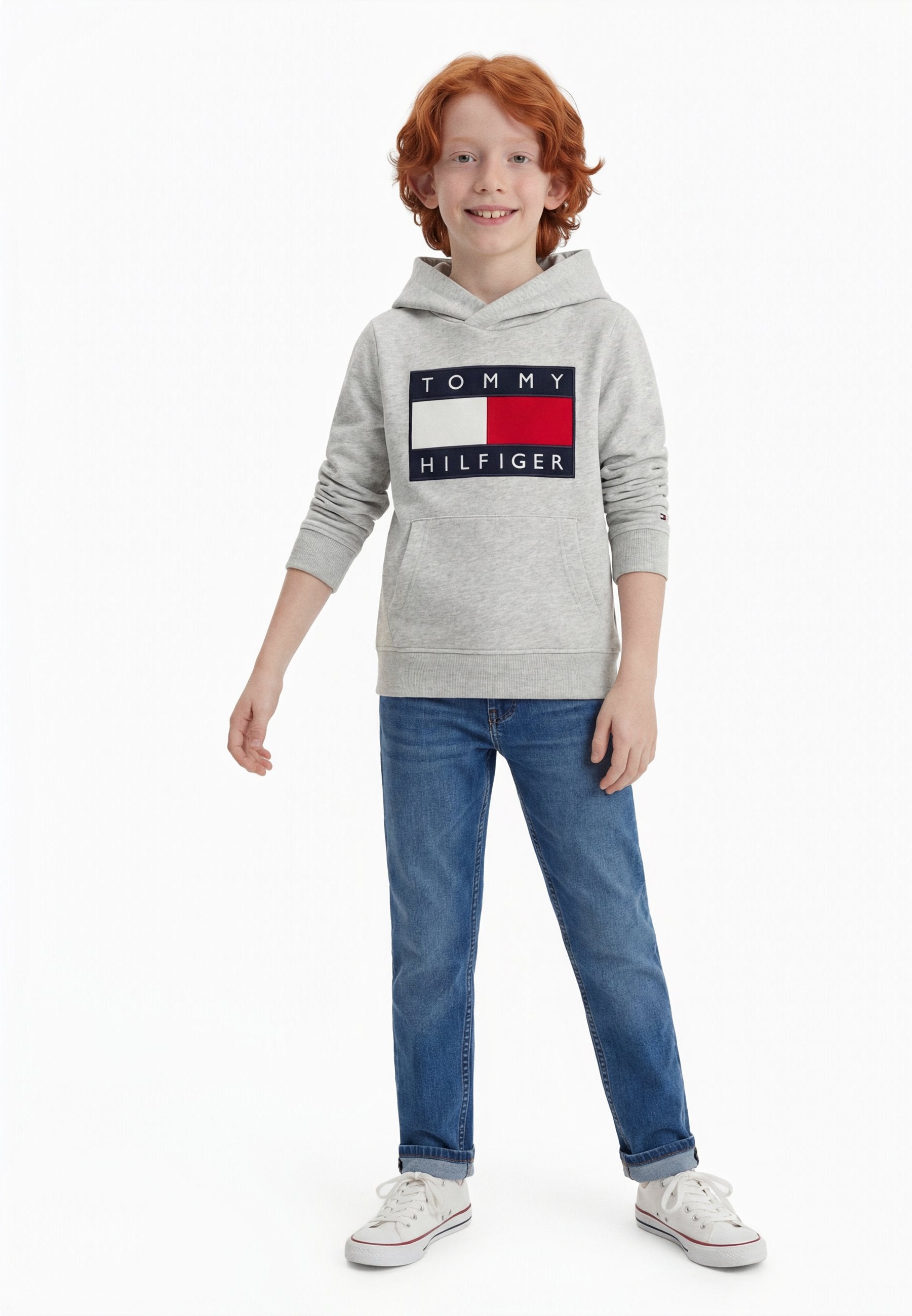 HERITAGE FLAG BADGE TERRY HOODY Media 2