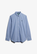 Superdry & Co ESSENTIALS TAILORED LITE  - Shirt - micro ticking stripe indigo