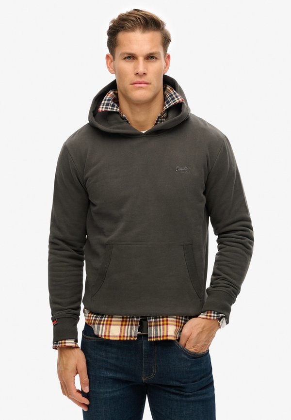 Superdry & Co ESSENTIAL LOGO - Hoodie - vintage black