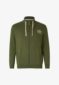 s.Oliver Zip-up sweatshirt - olivgrün