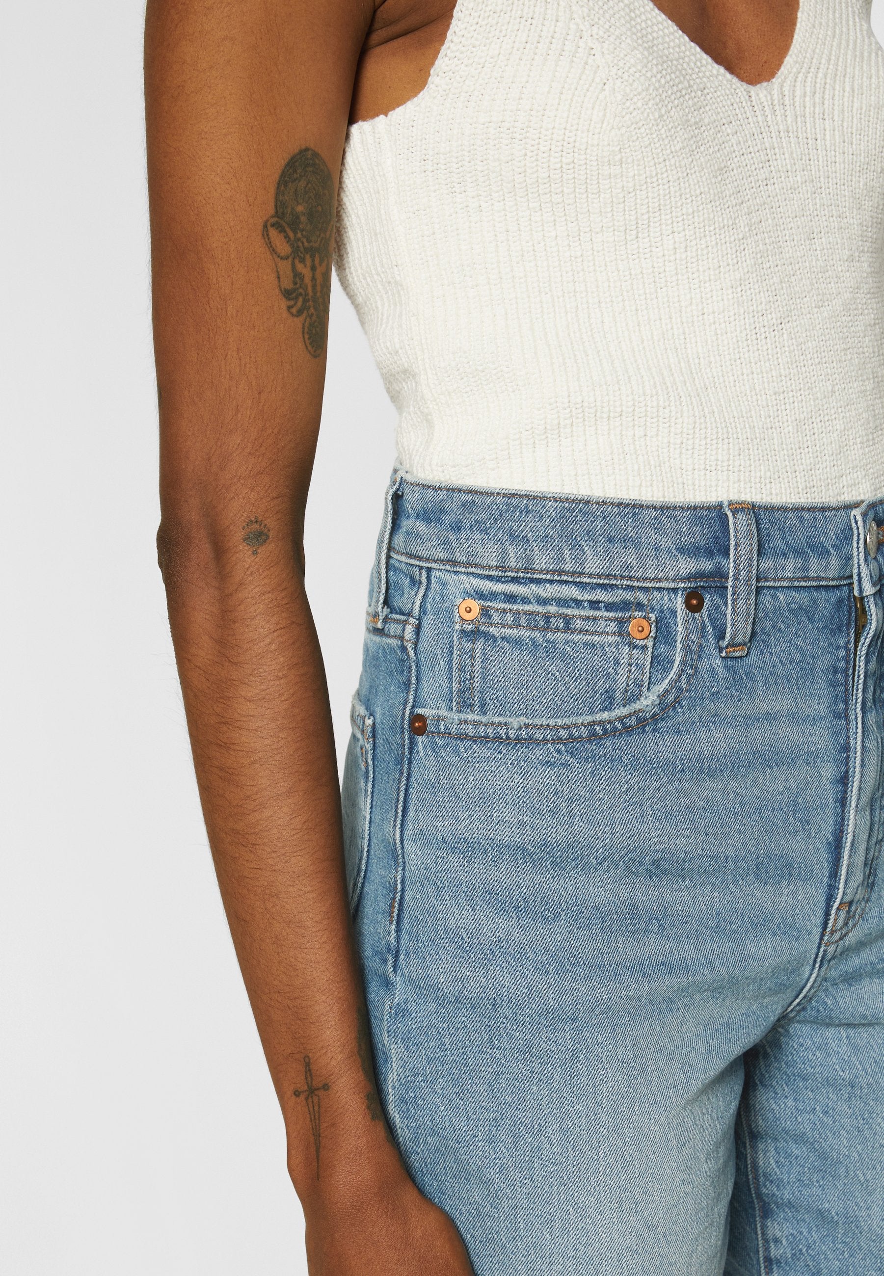 Madewell HIGH RISE MID LENGTH