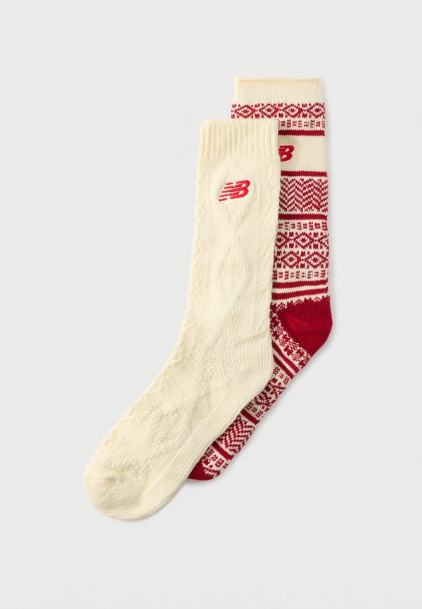New Balance HOLIDAY GIFT BOX UNISEX 2 PACK - Socks - off-white/red