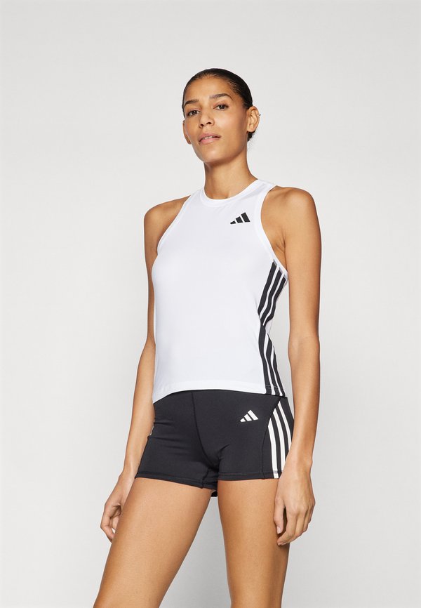 adidas Performance TANK - Sports T-shirt - white/black