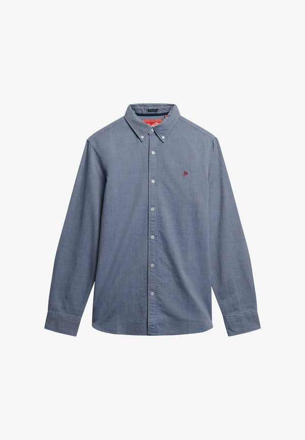 Superdry & Co CLASSIC OXFORD LONG SLEEVE - Shirt - ocean navy chambray