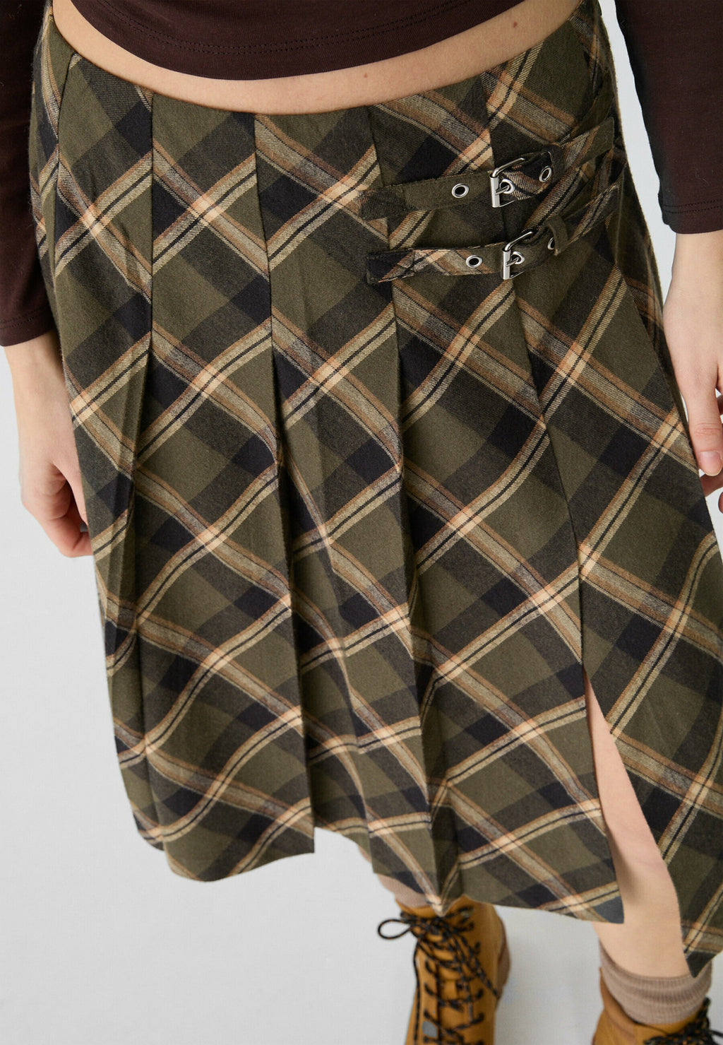 Stradivarius CHECK MIDI BUCKLES