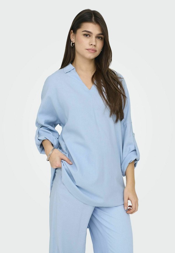 ONLY Tunic ONLCARO Linen Tunic - Tunic - cashmere blue