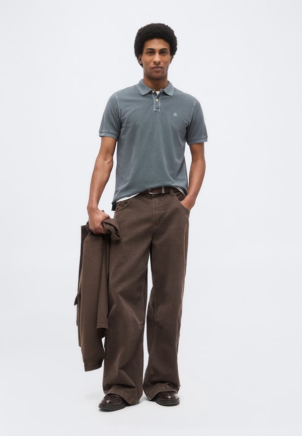 Marc O'Polo SHORT SLEEVE SLITS AT HEM EMBROIDERY