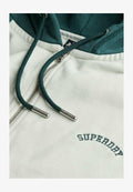 Superdry & Co Zip-up sweatshirt - desrt bone off wht d pne green