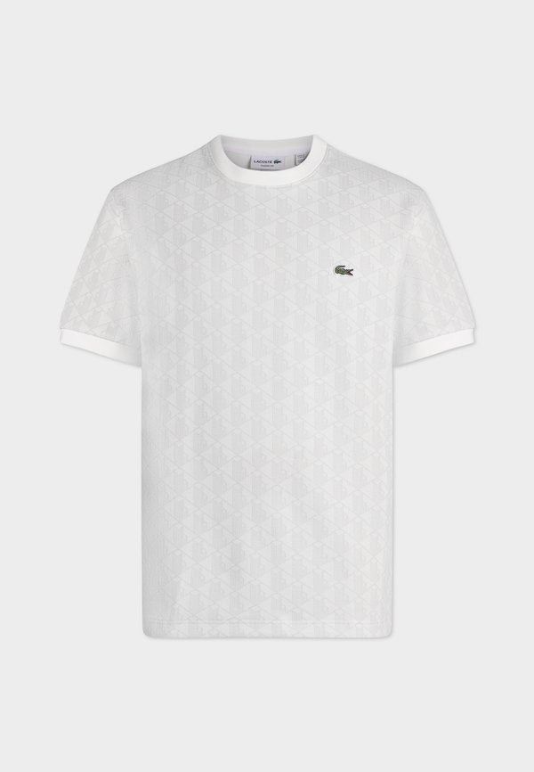 Lacoste UNISEX - Print T-shirt - grey/white