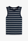 Tommy Hilfiger TANK - Top - dark night navy/ecru
