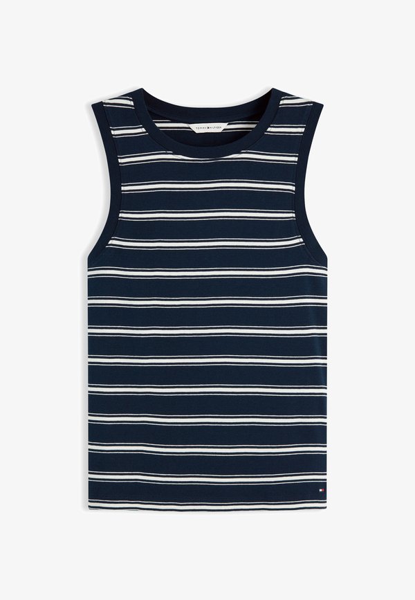 Tommy Hilfiger TANK - Top - dark night navy/ecru