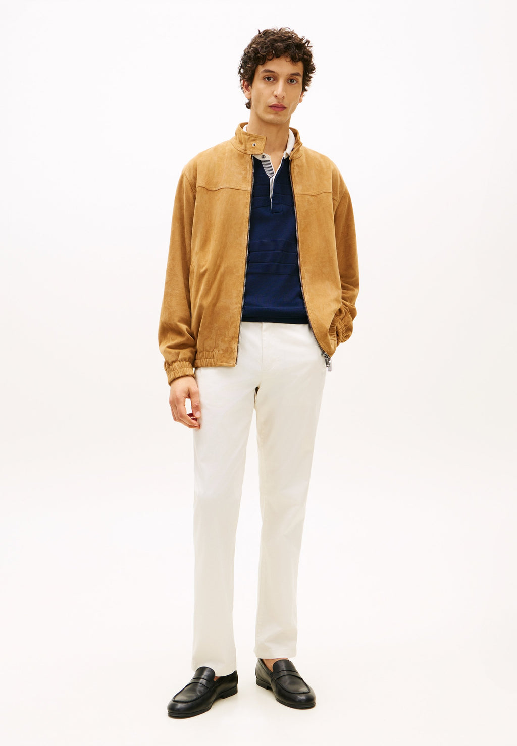 DENTON TEXTURED PRINT STRAIGHT LEG TROUSERS Media 2