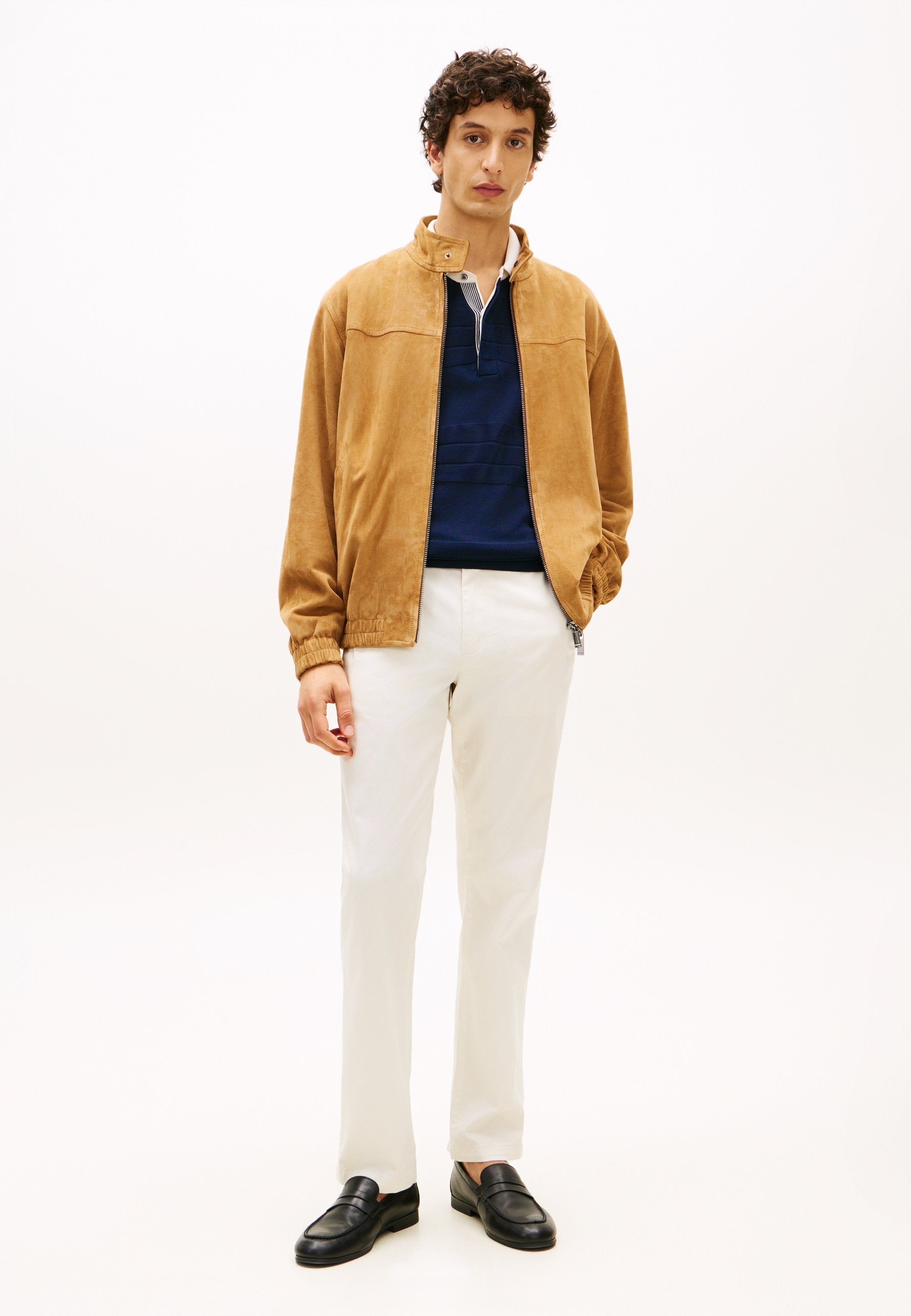 DENTON TEXTURED PRINT STRAIGHT LEG TROUSERS Media 2