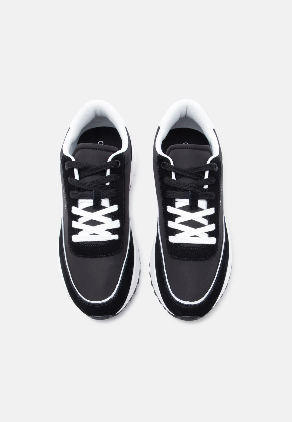 Calvin Klein CITY RUNNER LACEUP - Trainers - black/bright white