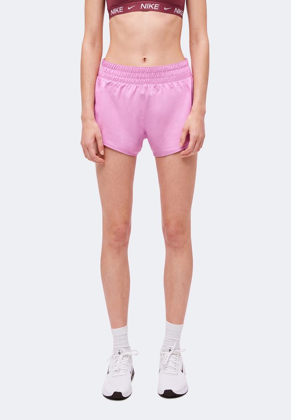 Nike Performance W NK ONE DF MR 3IN BR SHORT - Sports shorts - light magenta/white