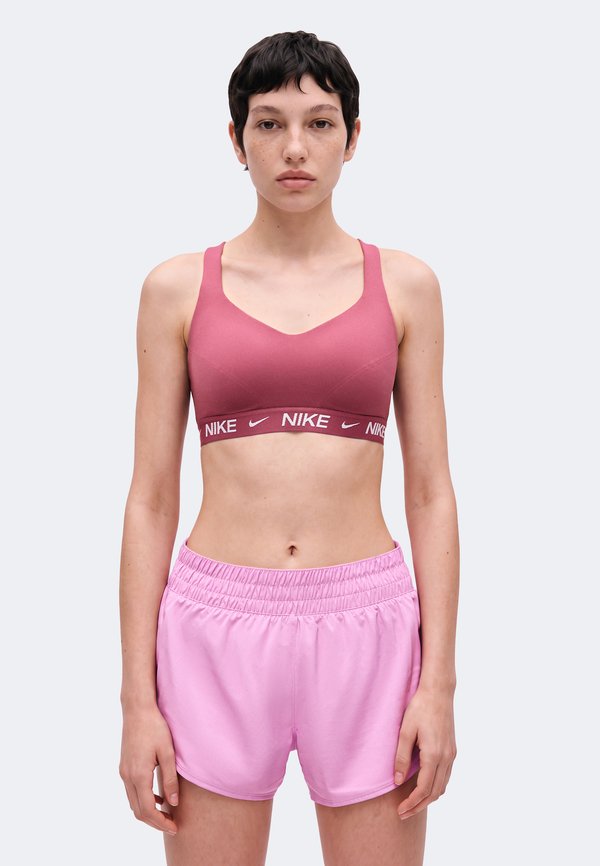 Nike Performance INDY BRA - High support sports bra - pink smoke