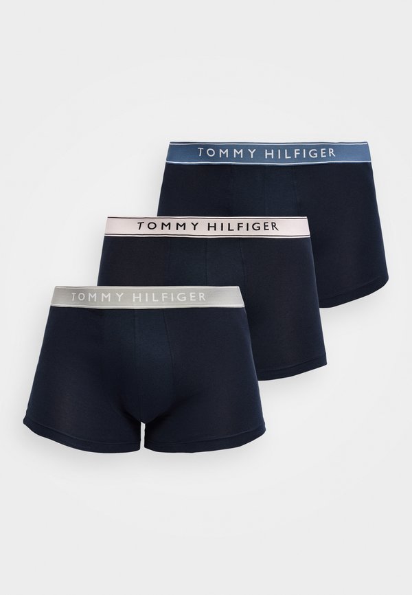 Tommy Hilfiger 3-PACK ESSENTIAL LOGO WAISTBAND TRUNKS - Trunks - black