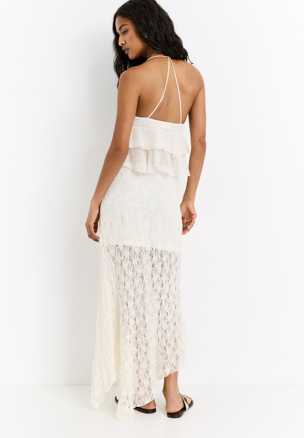 PULL&BEAR RUFFLED STRAPPY